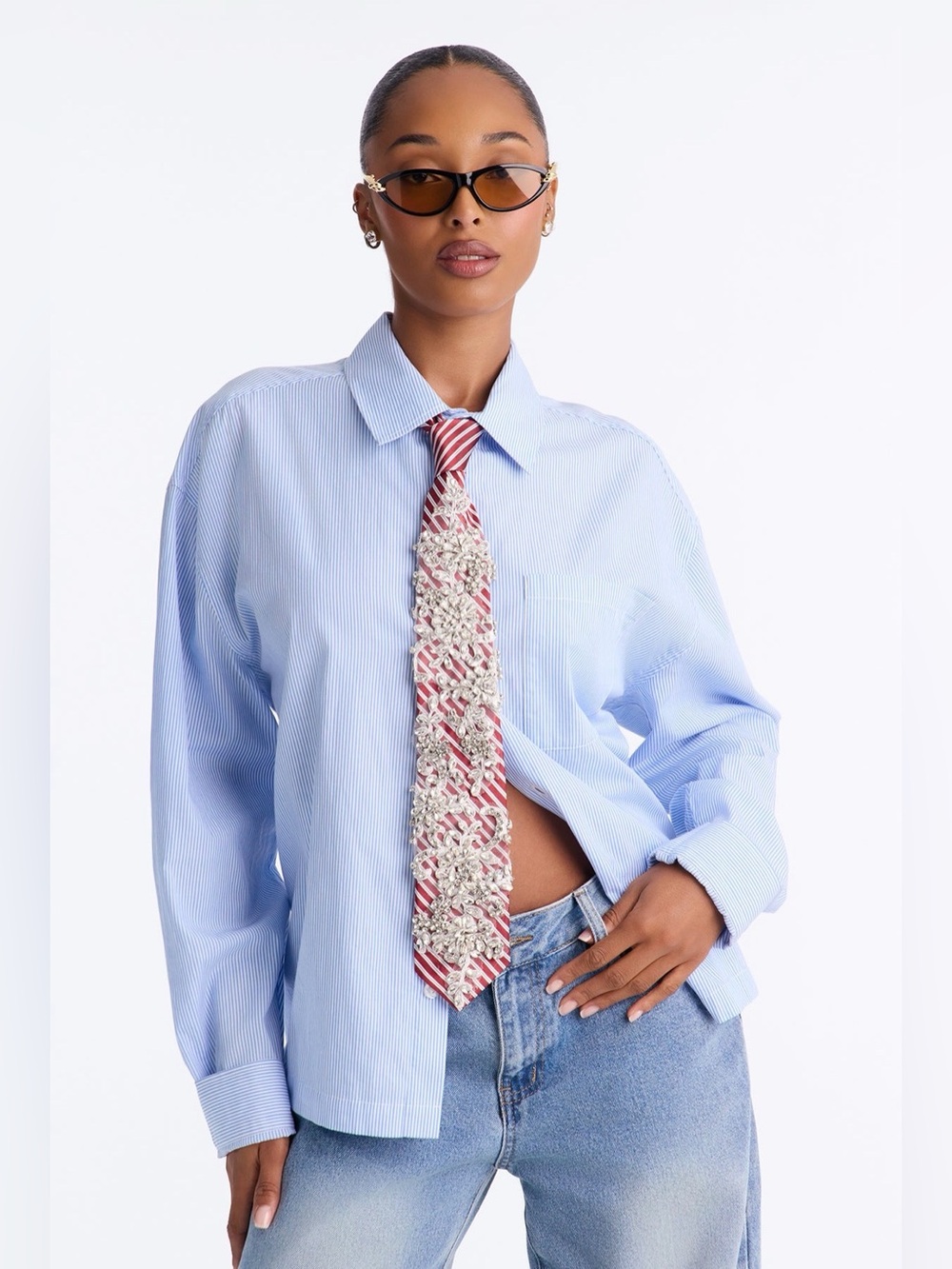 Rhinestone Tie